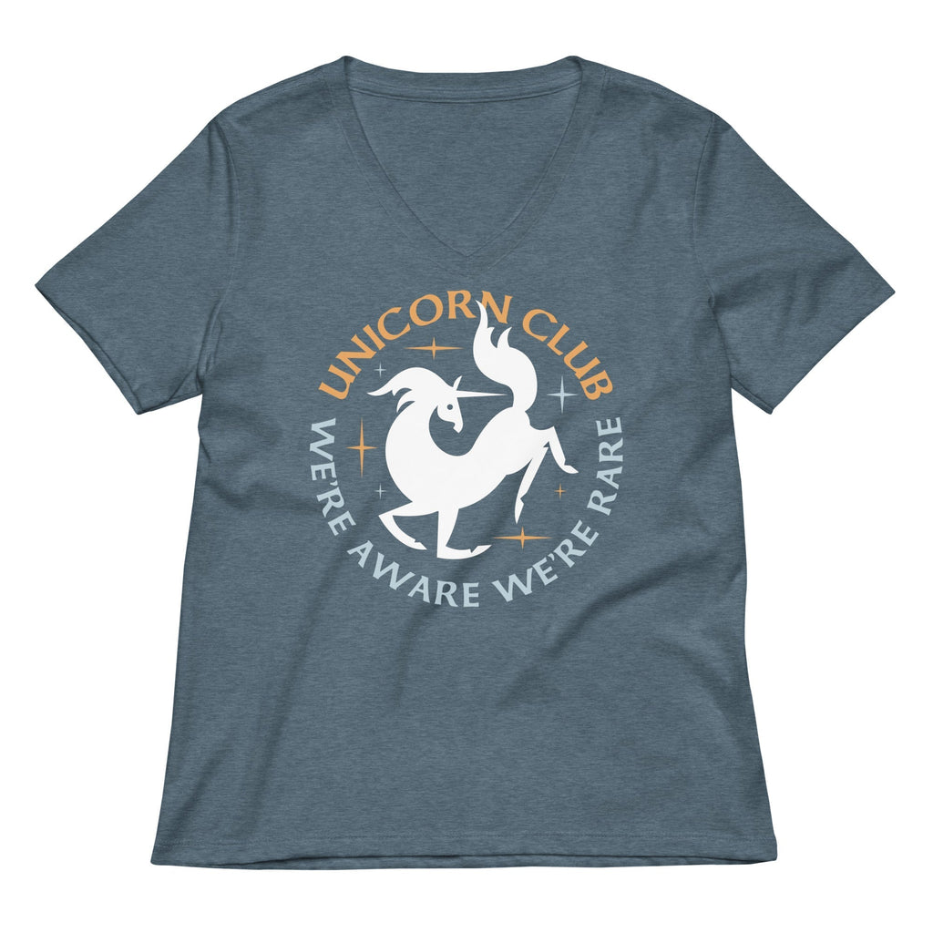 Unicorn Club Women's V-Neck Tee Hoodie, Sweatshirt | CoreVibeTees.com (Image 4)