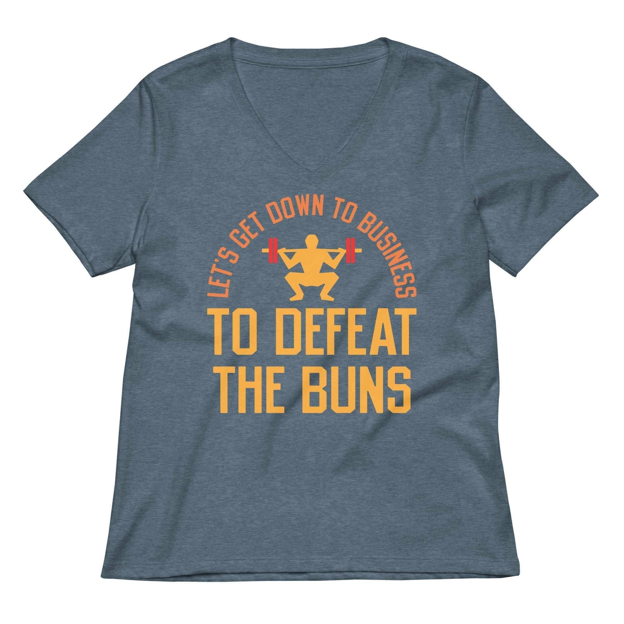 Let's Get Down To Business To Defeat The Buns Women's V-Neck Tee Hoodie, Sweatshirt | CoreVibeTees.com (Image 4)