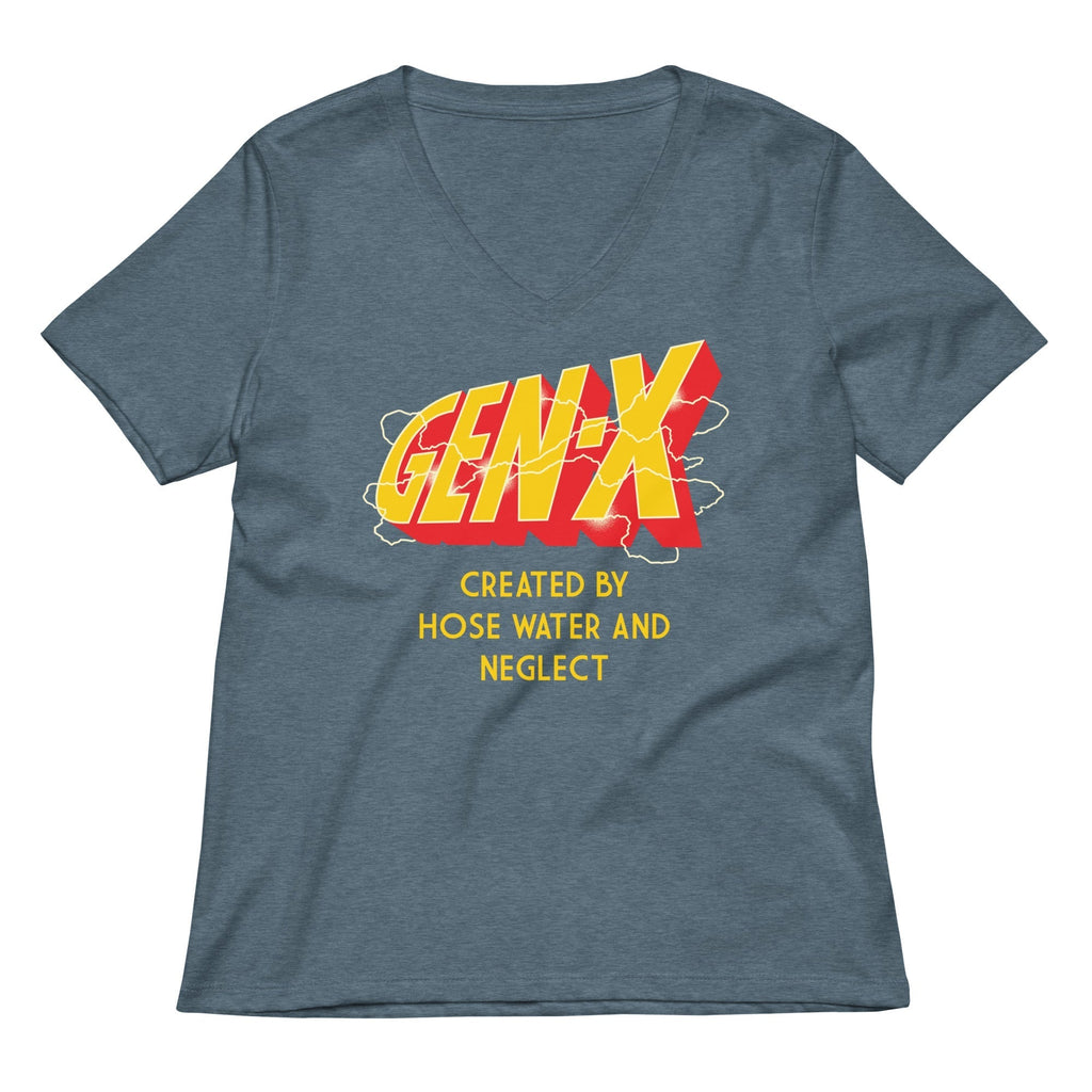 Gen-X Women's V-Neck Tee Hoodie, Sweatshirt | CoreVibeTees.com (Image 4)