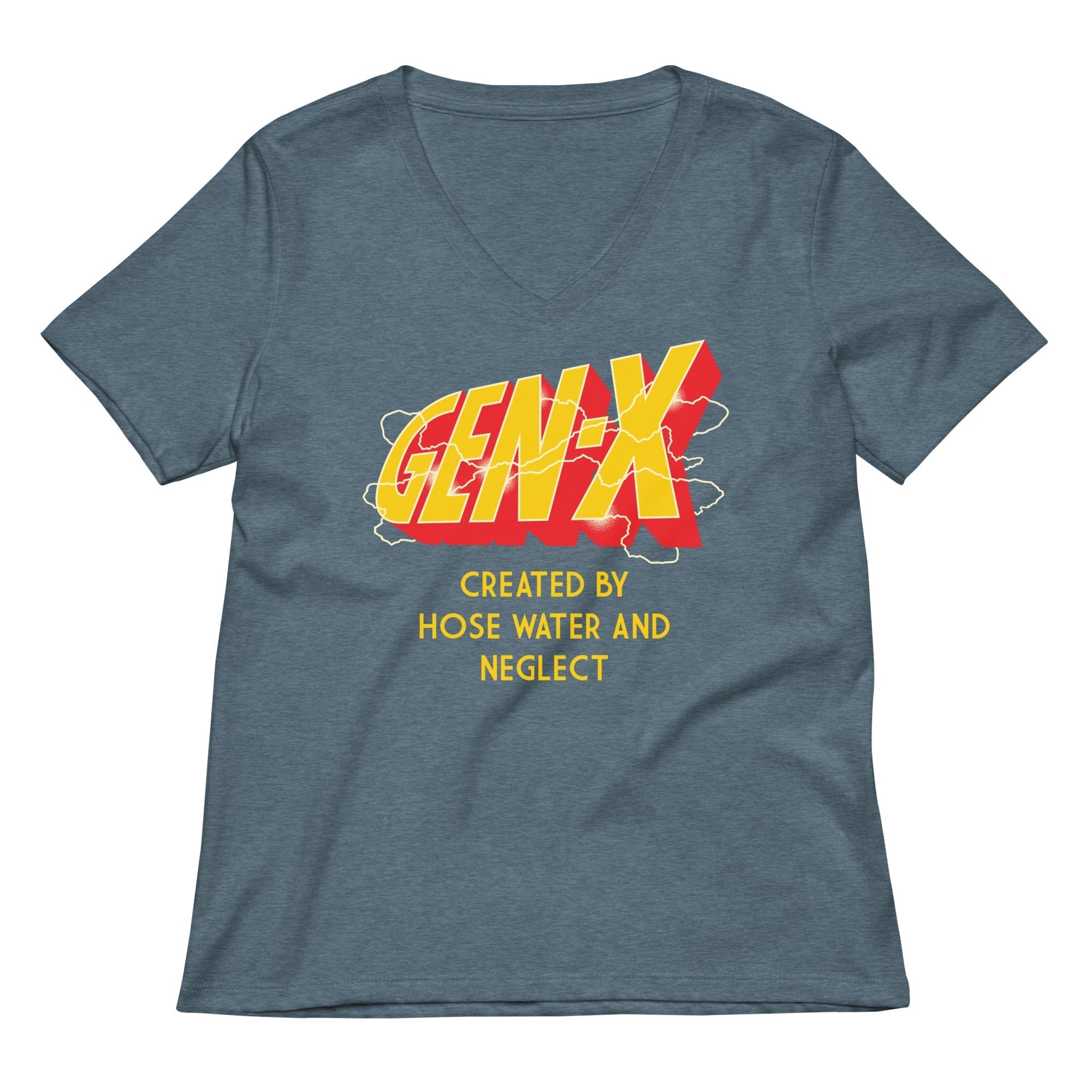 Gen-X Women's V-Neck Tee Hoodie, Sweatshirt | CoreVibeTees.com (Image 4)