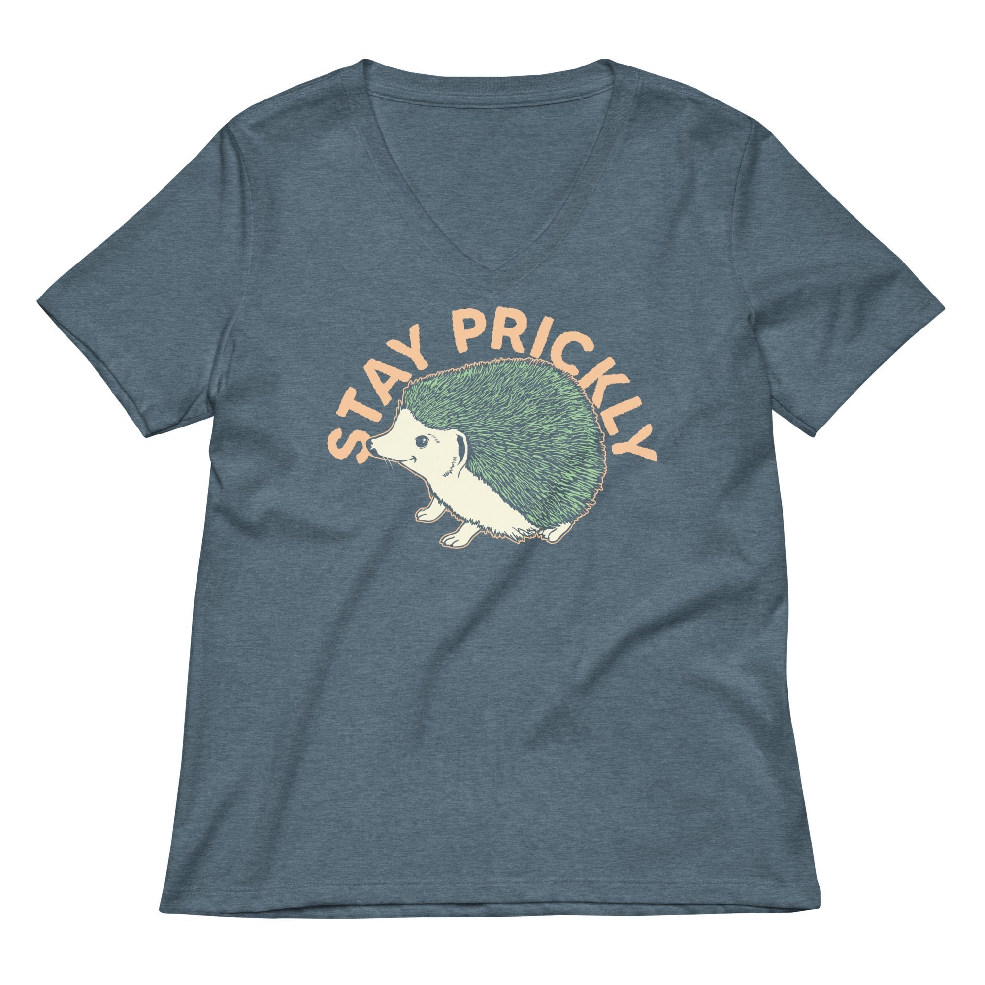 Stay Prickly Women's V-Neck Tee Hoodie, Sweatshirt | CoreVibeTees.com (Image 4)