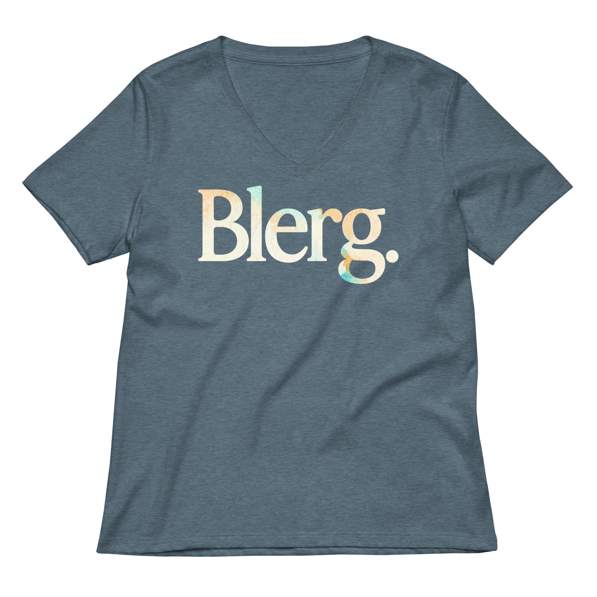 Blerg Women's V-Neck Tee Hoodie, Sweatshirt | CoreVibeTees.com (Image 4)