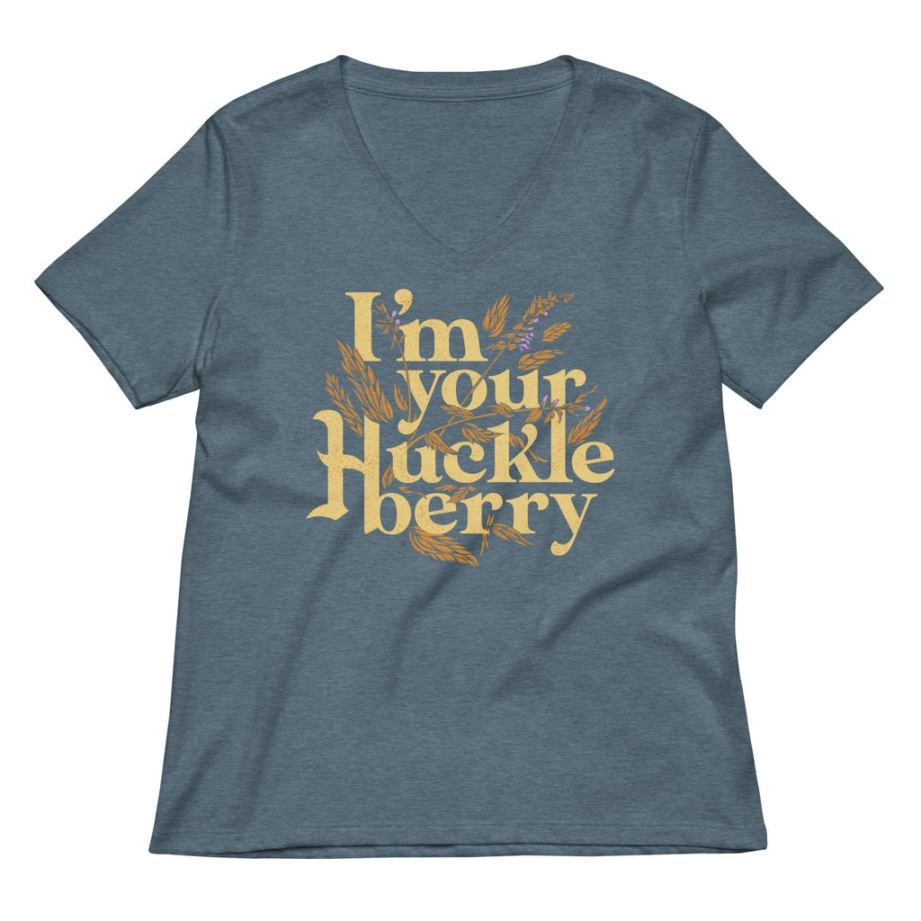 I'm Your Huckleberry Women's V-Neck Tee Hoodie, Sweatshirt | CoreVibeTees.com (Image 4)
