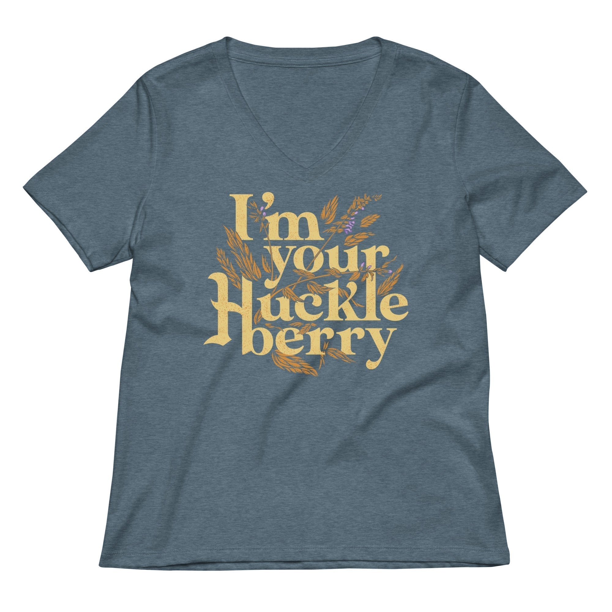 I'm Your Huckleberry Women's V-Neck Tee Hoodie, Sweatshirt | CoreVibeTees.com (Image 4)
