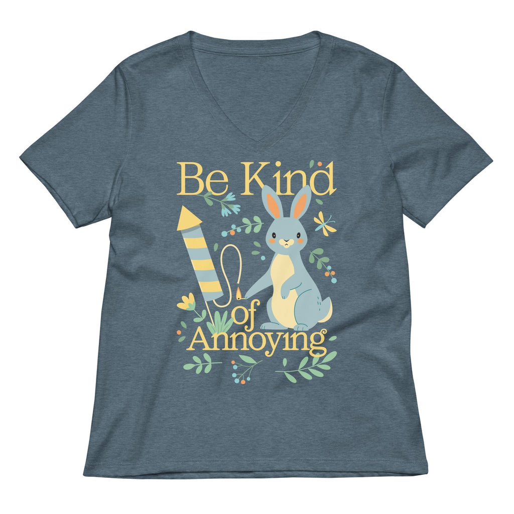 Be Kind Of Annoying Women's V-Neck Tee Hoodie, Sweatshirt | CoreVibeTees.com (Image 4)