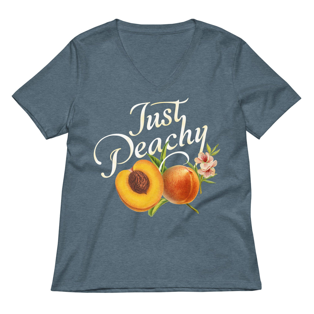 Just Peachy Women's V-Neck Tee