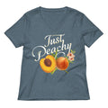 Just Peachy Women's V-Neck Tee
