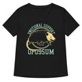 Emotional Support Opossum Women's V-Neck Tee Hoodie, Sweatshirt | CoreVibeTees.com (Image 1)
