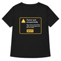 Human Quit Unexpectedly Women's V-Neck Tee Hoodie, Sweatshirt | CoreVibeTees.com (Image 1)