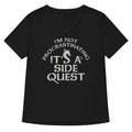 I'm Not Procrastinating, It's A Side Quest Women's V-Neck Tee Hoodie, Sweatshirt | CoreVibeTees.com (Image 1)