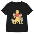 Bear And Friends Women's V-Neck Tee Hoodie, Sweatshirt | CoreVibeTees.com (Image 1)
