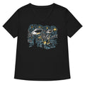 Starry Invasion Women's V-Neck Tee Hoodie, Sweatshirt | CoreVibeTees.com (Image 1)