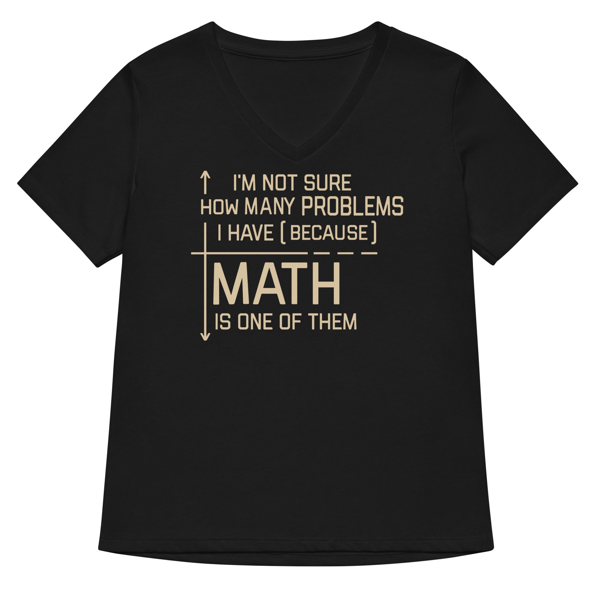 I'm Not Sure How Many Problems I Have Women's V-Neck Tee Hoodie, Sweatshirt | CoreVibeTees.com (Image 1)