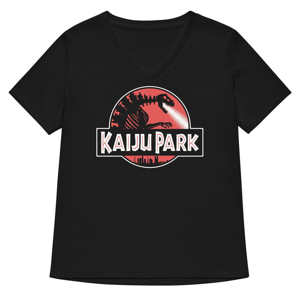 Kaiju Park Women's V-Neck Tee Hoodie, Sweatshirt | CoreVibeTees.com (Image 1)