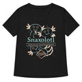 Snaxolotl Women's V-Neck Tee Hoodie, Sweatshirt | CoreVibeTees.com (Image 1)