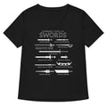 Common Types Of Swords Women's V-Neck Tee Hoodie, Sweatshirt | CoreVibeTees.com (Image 1)