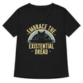 Embrace The Existential Dread Women's V-Neck Tee Hoodie, Sweatshirt | CoreVibeTees.com (Image 1)