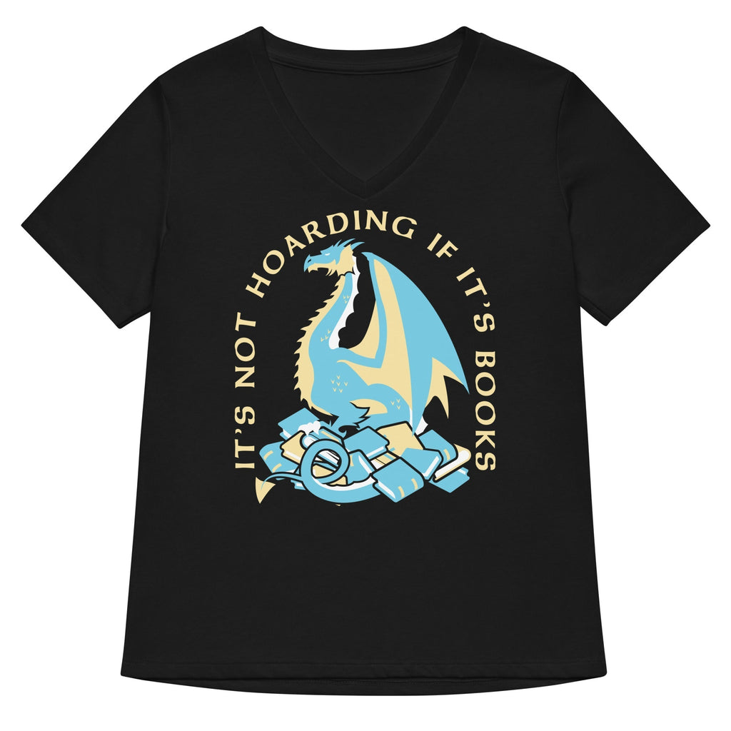 It's Not Hoarding If It's Books Women's V-Neck Tee Hoodie, Sweatshirt | CoreVibeTees.com (Image 2)