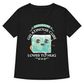 Gelatinous Cube Loves To Hug Women's V-Neck Tee Hoodie, Sweatshirt | CoreVibeTees.com (Image 1)