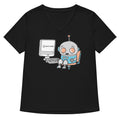 Robot Captcha Women's V-Neck Tee Hoodie, Sweatshirt | CoreVibeTees.com (Image 1)