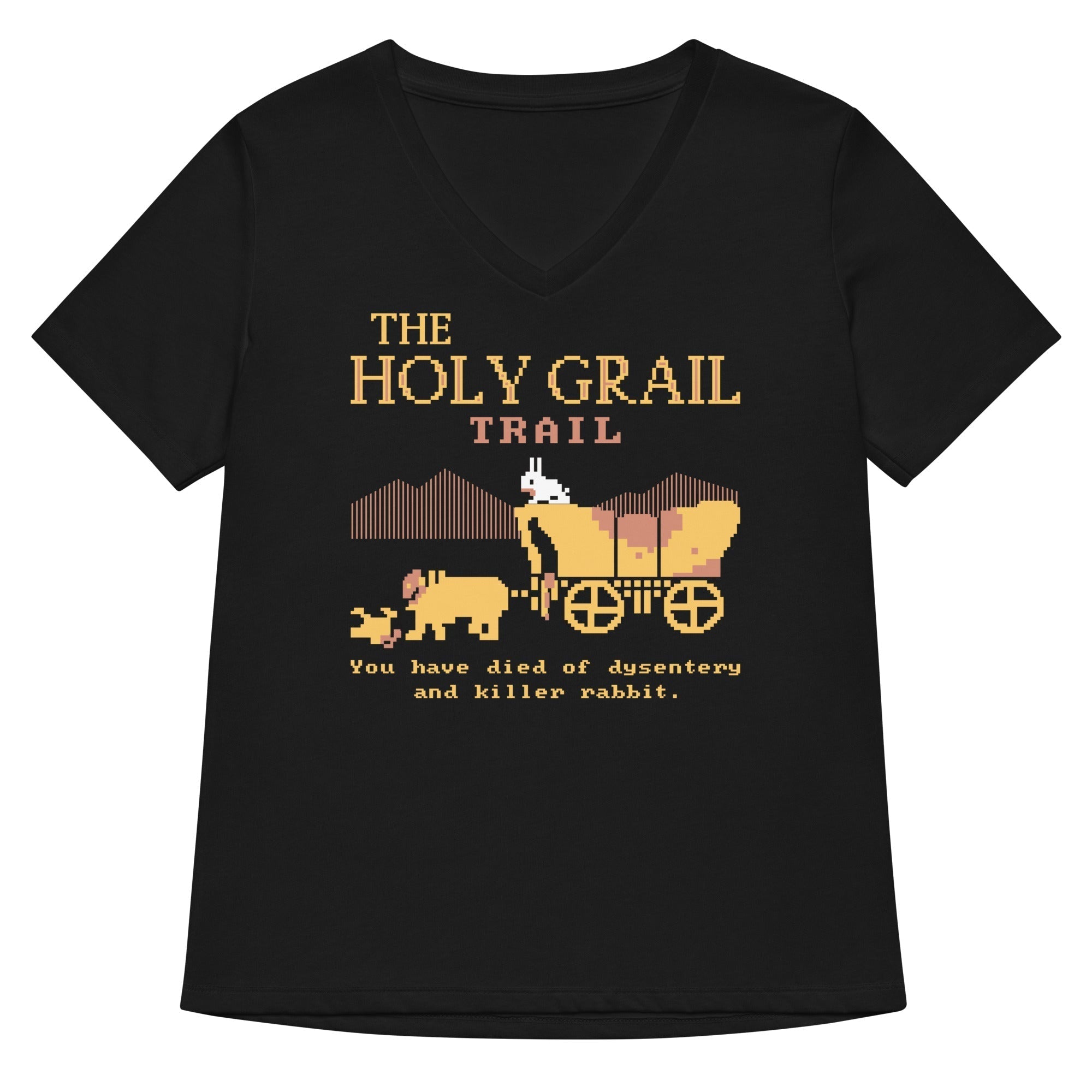 The Holy Grail Trail Women's V-Neck Tee Hoodie, Sweatshirt | CoreVibeTees.com (Image 1)