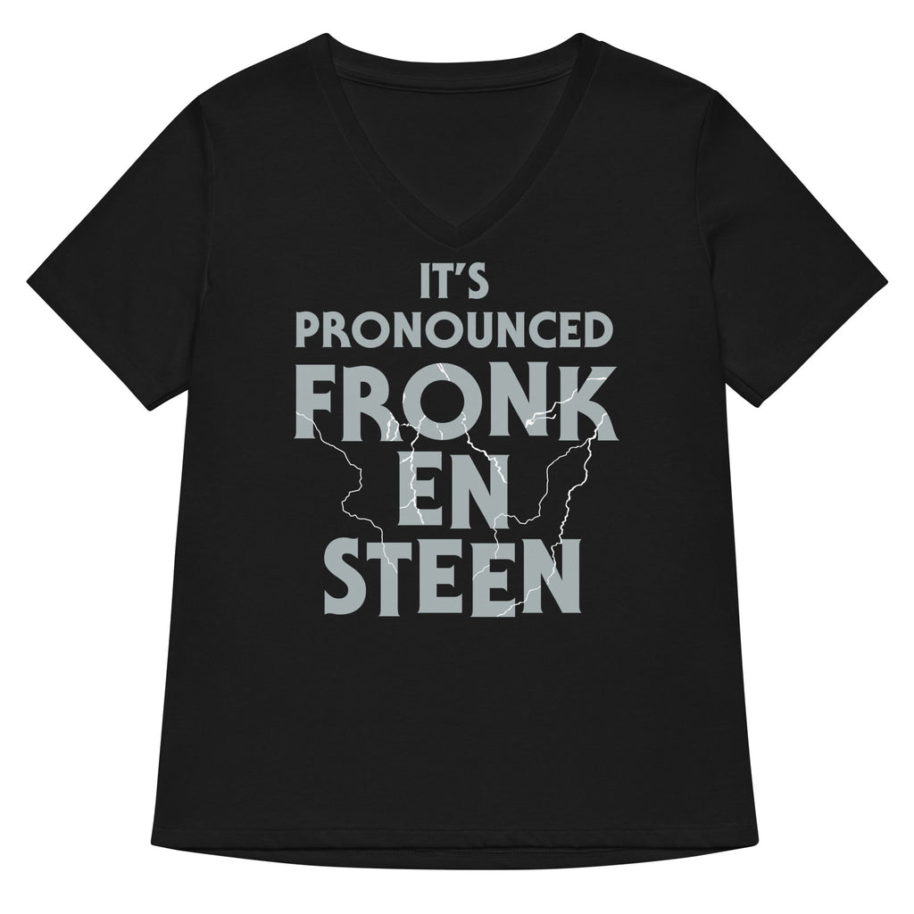 It's Pronounced Fronk-En-Steen Women's V-Neck Tee Hoodie, Sweatshirt | CoreVibeTees.com (Image 1)