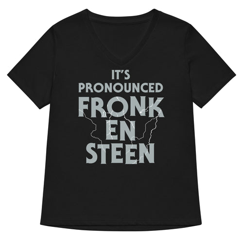It's Pronounced Fronk-En-Steen Women's V-Neck Tee Hoodie, Sweatshirt | CoreVibeTees.com (Image 1)