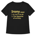 Irony Definition Women's V-Neck Tee Hoodie, Sweatshirt | CoreVibeTees.com (Image 1)