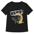 Rawr Means I Love You Women's V-Neck Tee Hoodie, Sweatshirt | CoreVibeTees.com (Image 1)