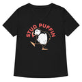 Stud Puffin Women's V-Neck Tee Hoodie, Sweatshirt | CoreVibeTees.com (Image 1)