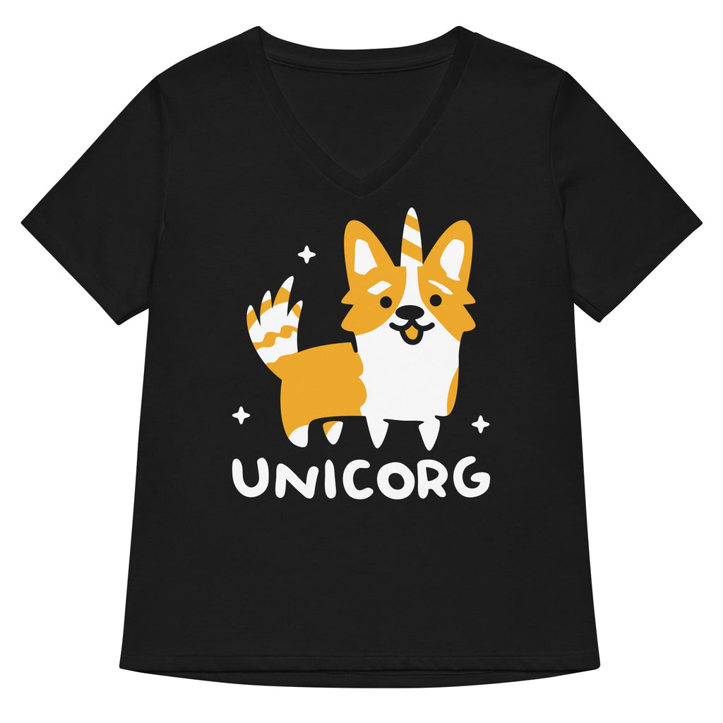 Unicorg Women's V-Neck Tee Hoodie, Sweatshirt | CoreVibeTees.com (Image 1)