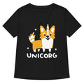 Unicorg Women's V-Neck Tee Hoodie, Sweatshirt | CoreVibeTees.com (Image 1)