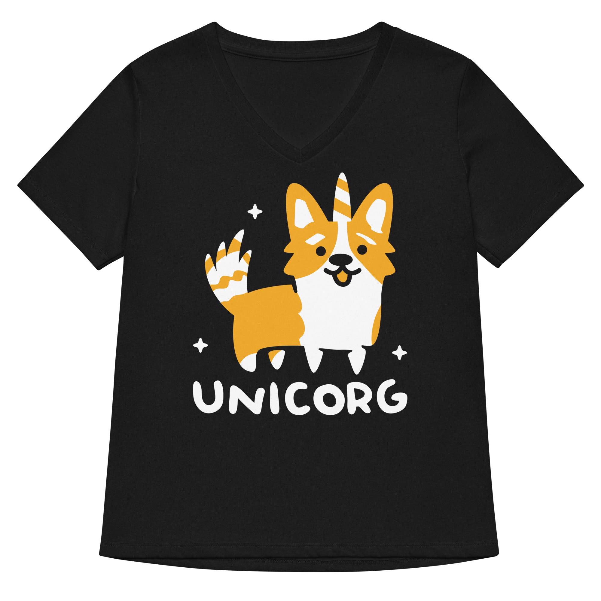 Unicorg Women's V-Neck Tee Hoodie, Sweatshirt | CoreVibeTees.com (Image 1)