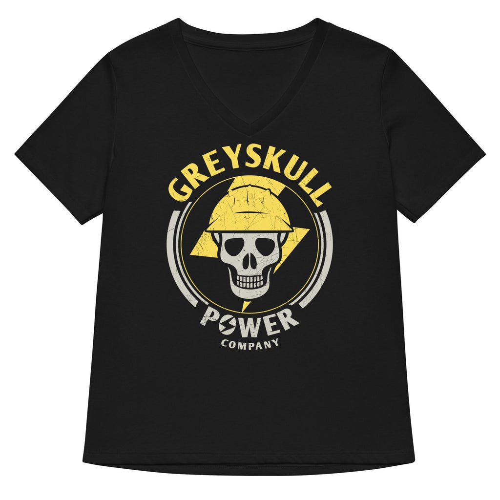 Greyskull Power Company Women's V-Neck Tee Hoodie, Sweatshirt | CoreVibeTees.com (Image 1)