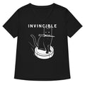 Invincible Cat Women's V-Neck Tee Hoodie, Sweatshirt | CoreVibeTees.com (Image 1)
