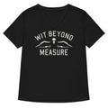 Wit Beyond Measure Women's V-Neck Tee Hoodie, Sweatshirt | CoreVibeTees.com (Image 1)
