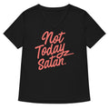 Not Today Satan Women's V-Neck Tee Hoodie, Sweatshirt | CoreVibeTees.com (Image 1)