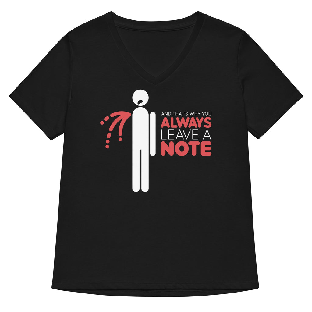 Always Leave A Note Women's V-Neck Tee Hoodie, Sweatshirt | CoreVibeTees.com (Image 1)