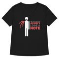 Always Leave A Note Women's V-Neck Tee Hoodie, Sweatshirt | CoreVibeTees.com (Image 1)