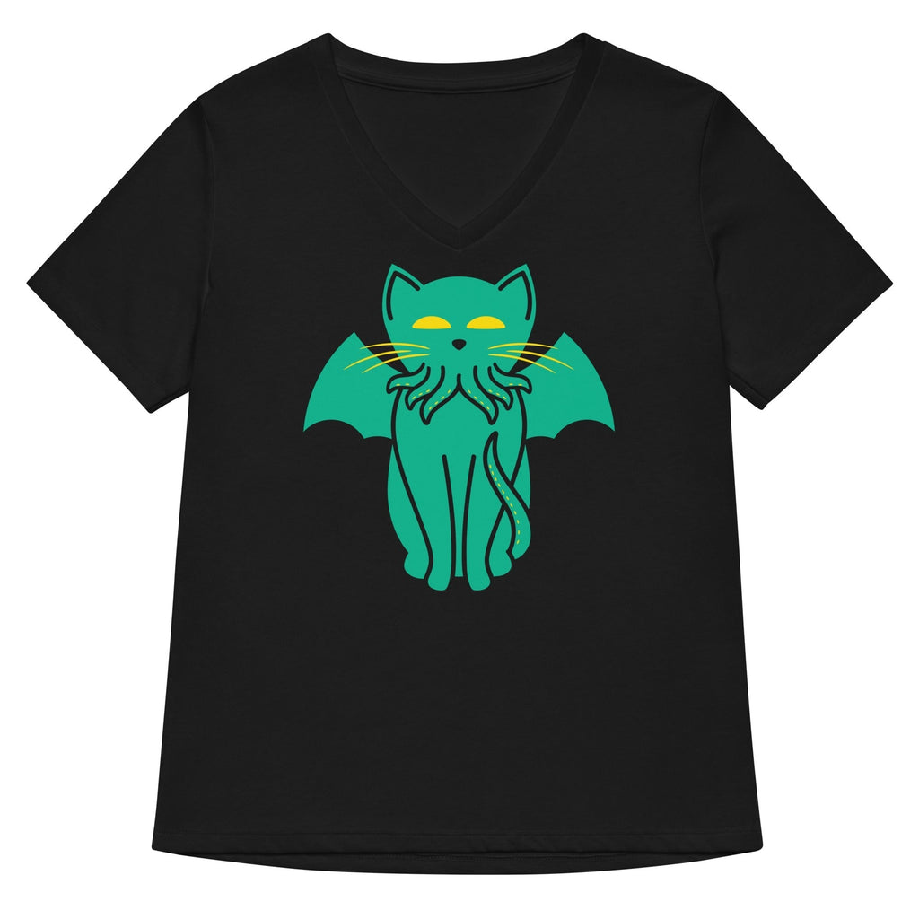 Cathulhu Women's V-Neck Tee Hoodie, Sweatshirt | CoreVibeTees.com (Image 1)