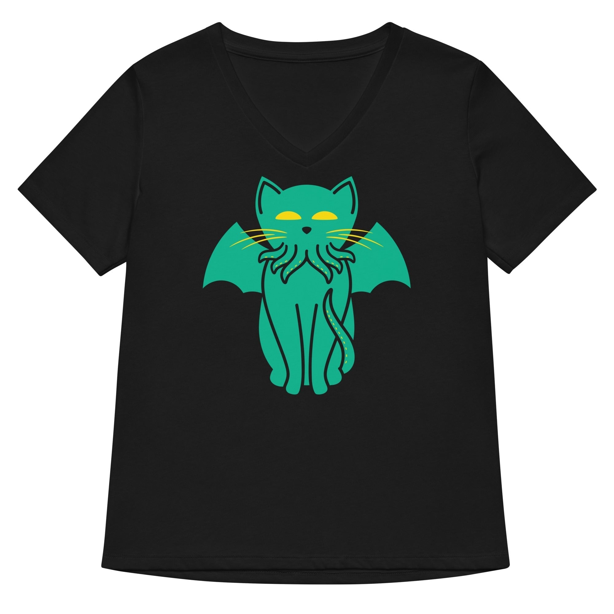 Cathulhu Women's V-Neck Tee Hoodie, Sweatshirt | CoreVibeTees.com (Image 1)