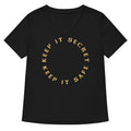 Keep It Secret Keep It Safe Women's V-Neck Tee Hoodie, Sweatshirt | CoreVibeTees.com (Image 1)