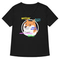 Doge Shirt Women's V-Neck Tee Hoodie, Sweatshirt | CoreVibeTees.com (Image 1)