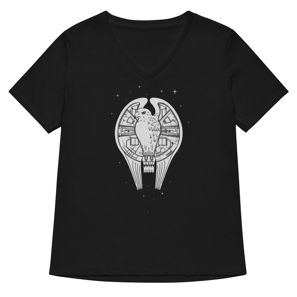 Fastest Falcon In The Universe Women's V-Neck Tee Hoodie, Sweatshirt | CoreVibeTees.com (Image 1)