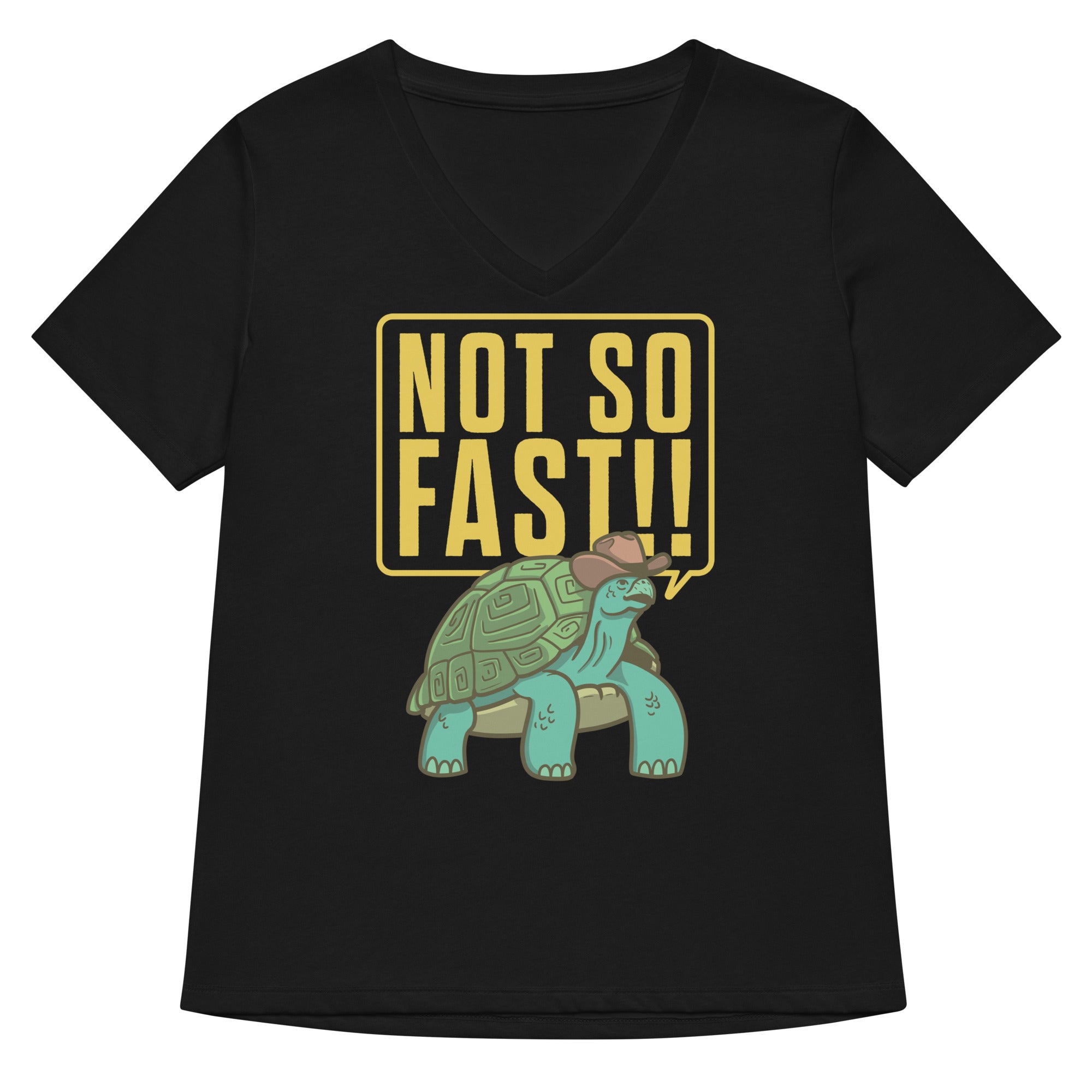 Not So Fast!! Women's V-Neck Tee Hoodie, Sweatshirt | CoreVibeTees.com (Image 2)