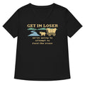 Get In Loser We're Going To Attempt To Ford The River Women's V-Neck Tee Hoodie, Sweatshirt | CoreVibeTees.com (Image 1)