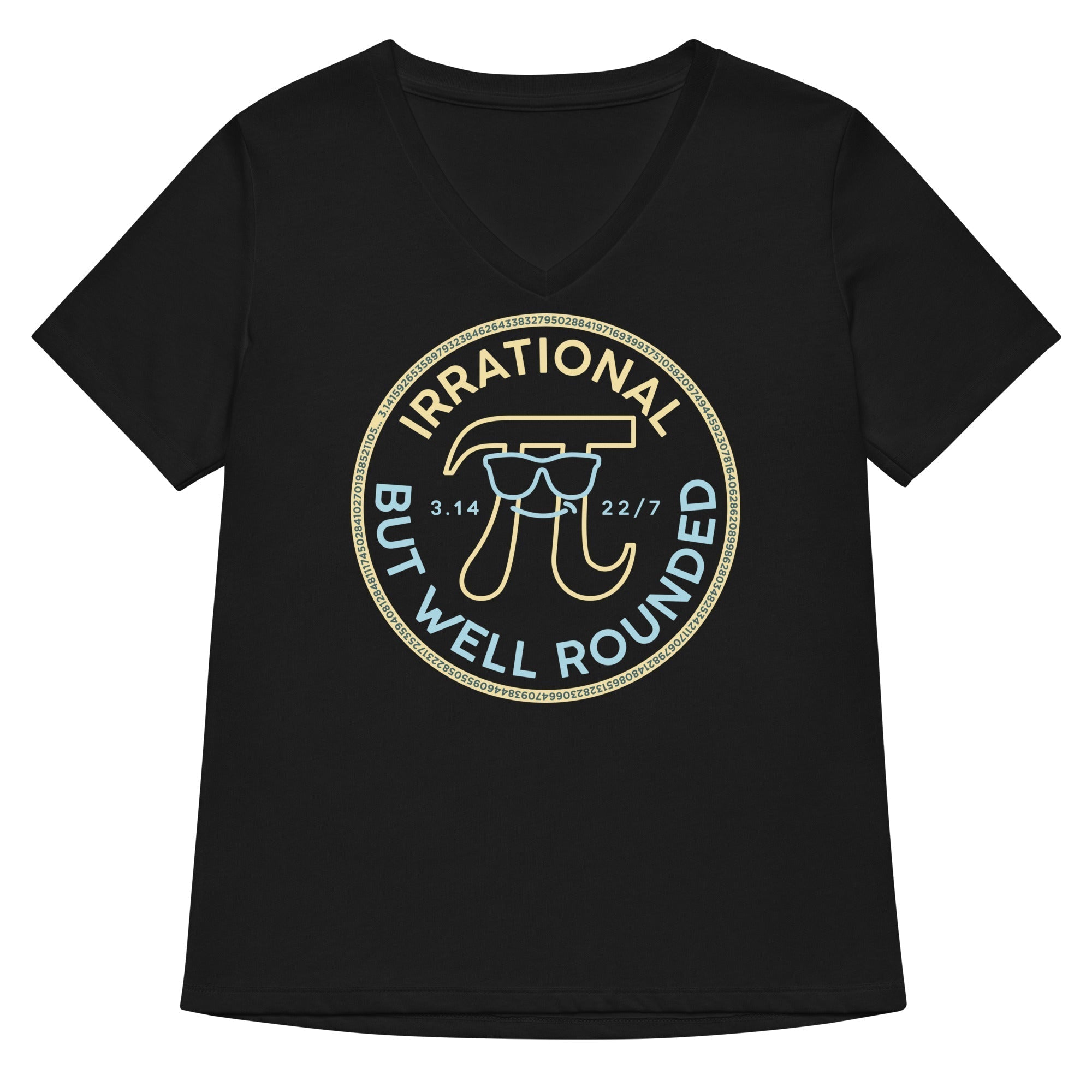 Irrational But Well Rounded Women's V-Neck Tee Hoodie, Sweatshirt | CoreVibeTees.com (Image 2)