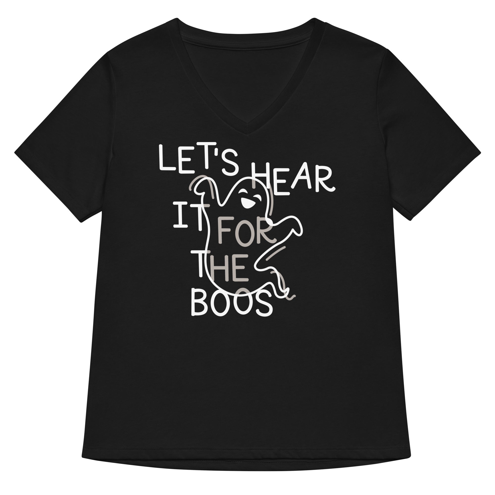 Let's Hear It For The Boos Women's V-Neck Tee Hoodie, Sweatshirt | CoreVibeTees.com (Image 1)