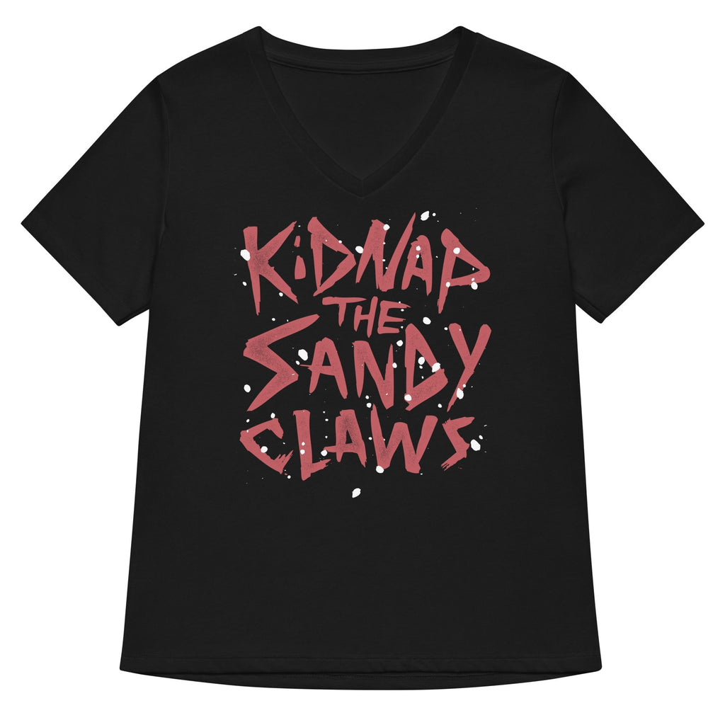 Kidnap The Sandy Claws Women's V-Neck Tee Hoodie, Sweatshirt | CoreVibeTees.com (Image 1)