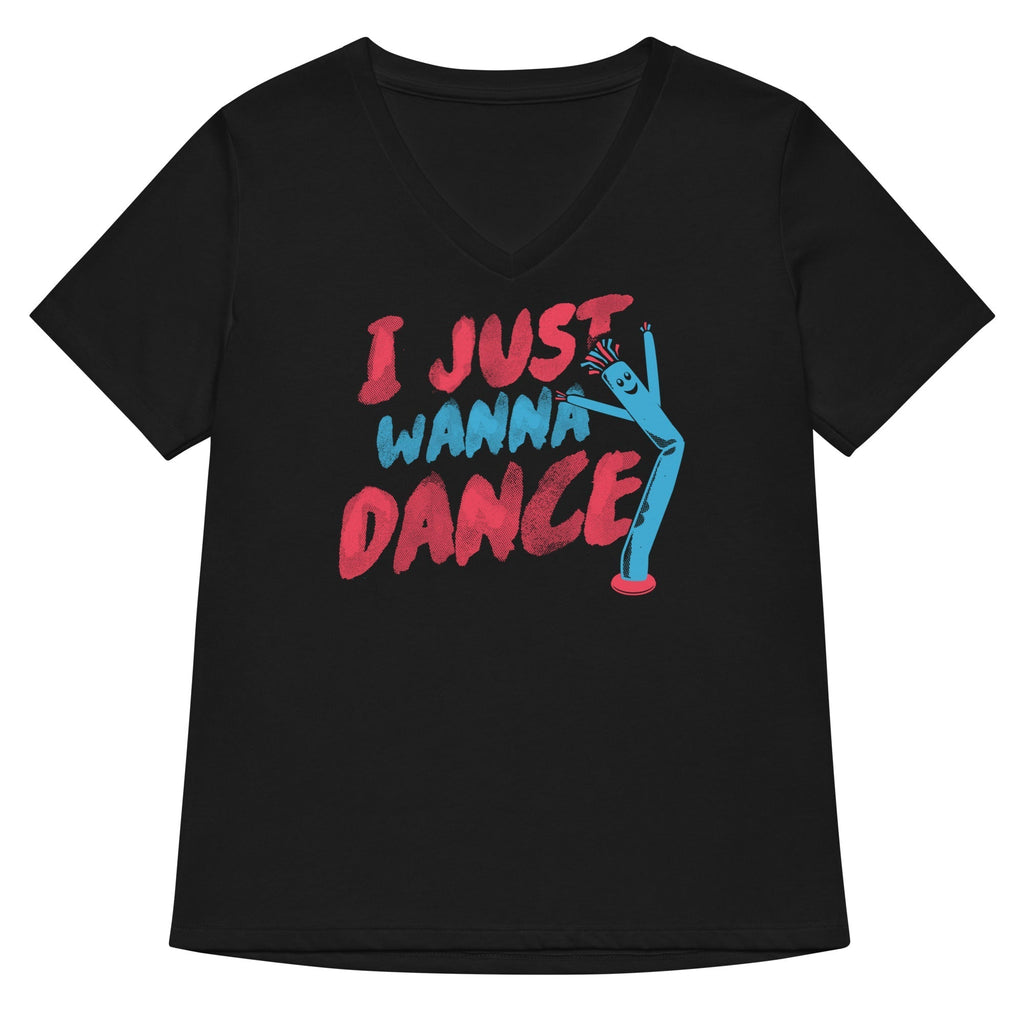 I Just Wanna Dance Women's V-Neck Tee Hoodie, Sweatshirt | CoreVibeTees.com (Image 4)
